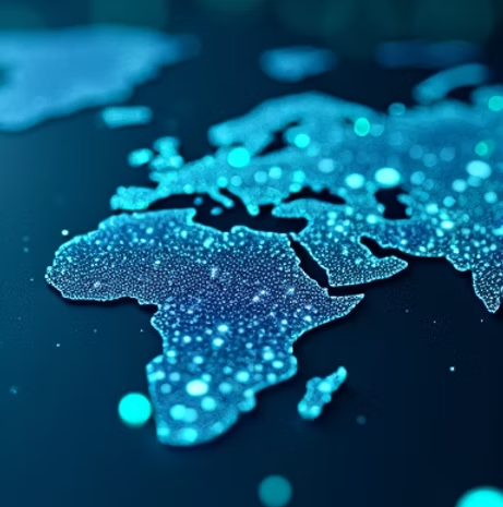 Data analytics and technology visualization background